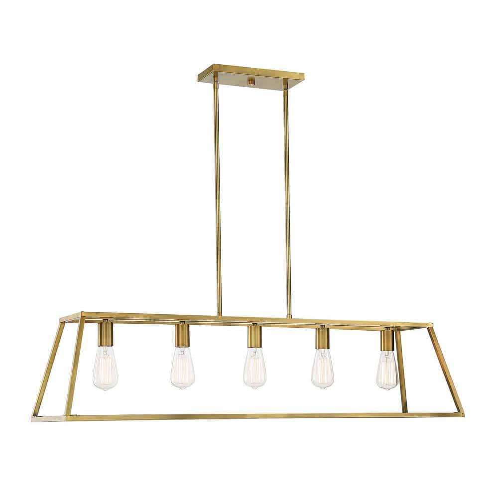 Clare 5 Light Metal Dimmable Kitchen Island Chandelier