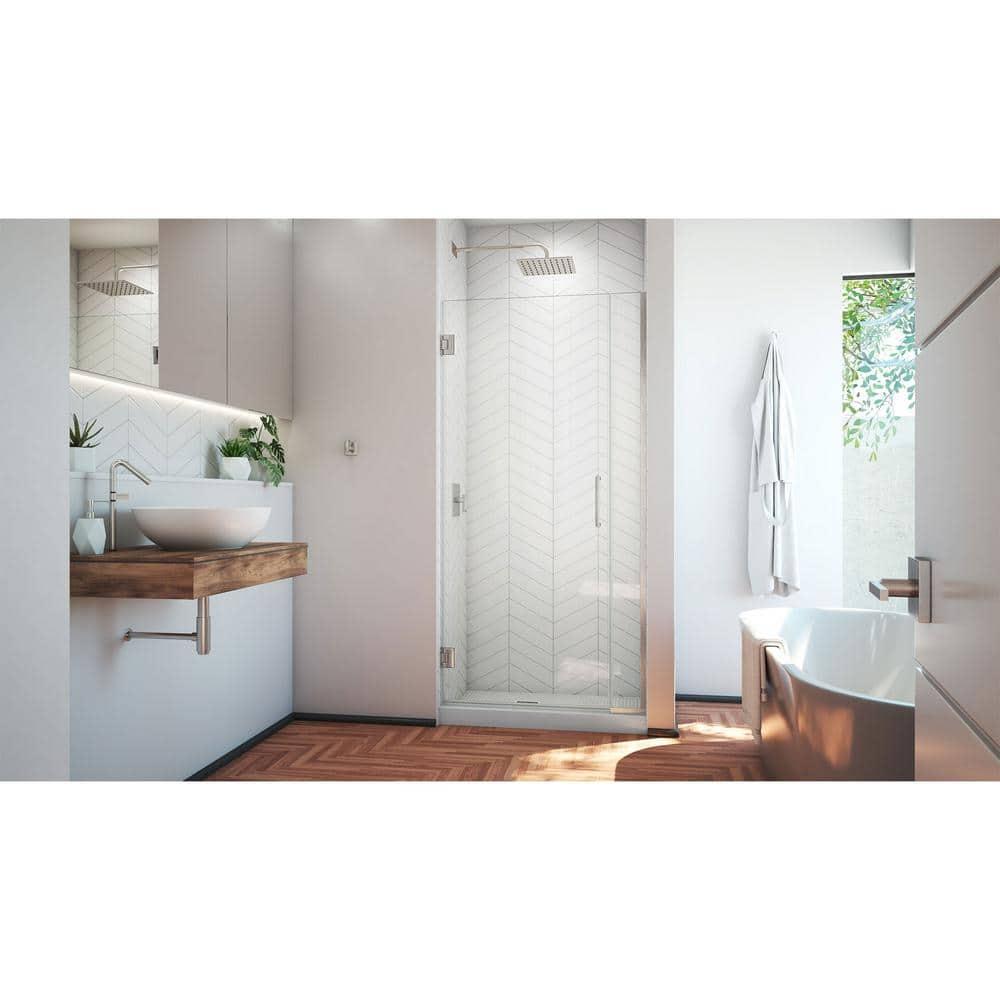 DreamLine Unidoor Plus 52" W x 72" H Pivot Frameless Shower Door with ClearMax™ Technology SHDR-243257210-04