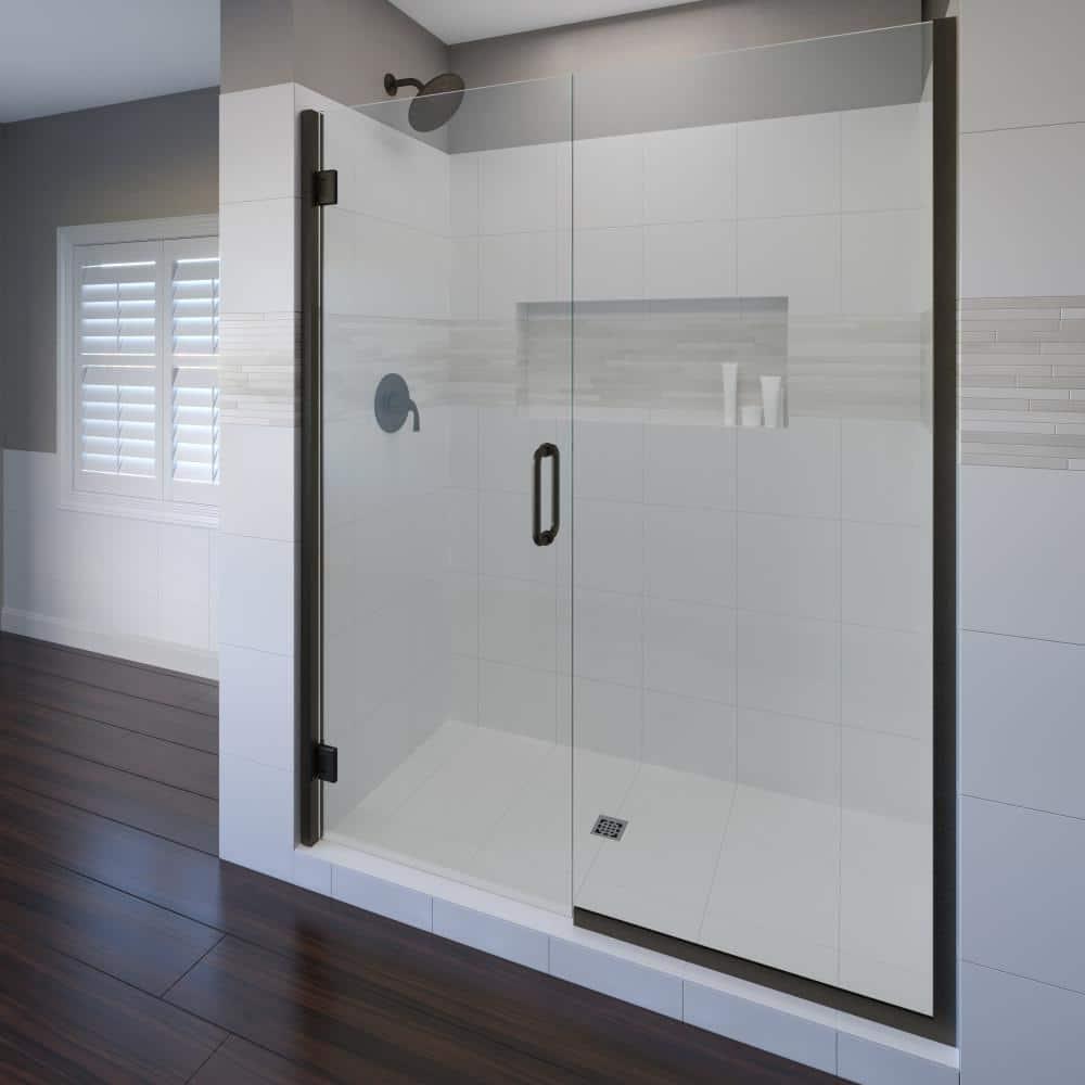 Coppia 46.06" W x 76" H Frameless Shower Door