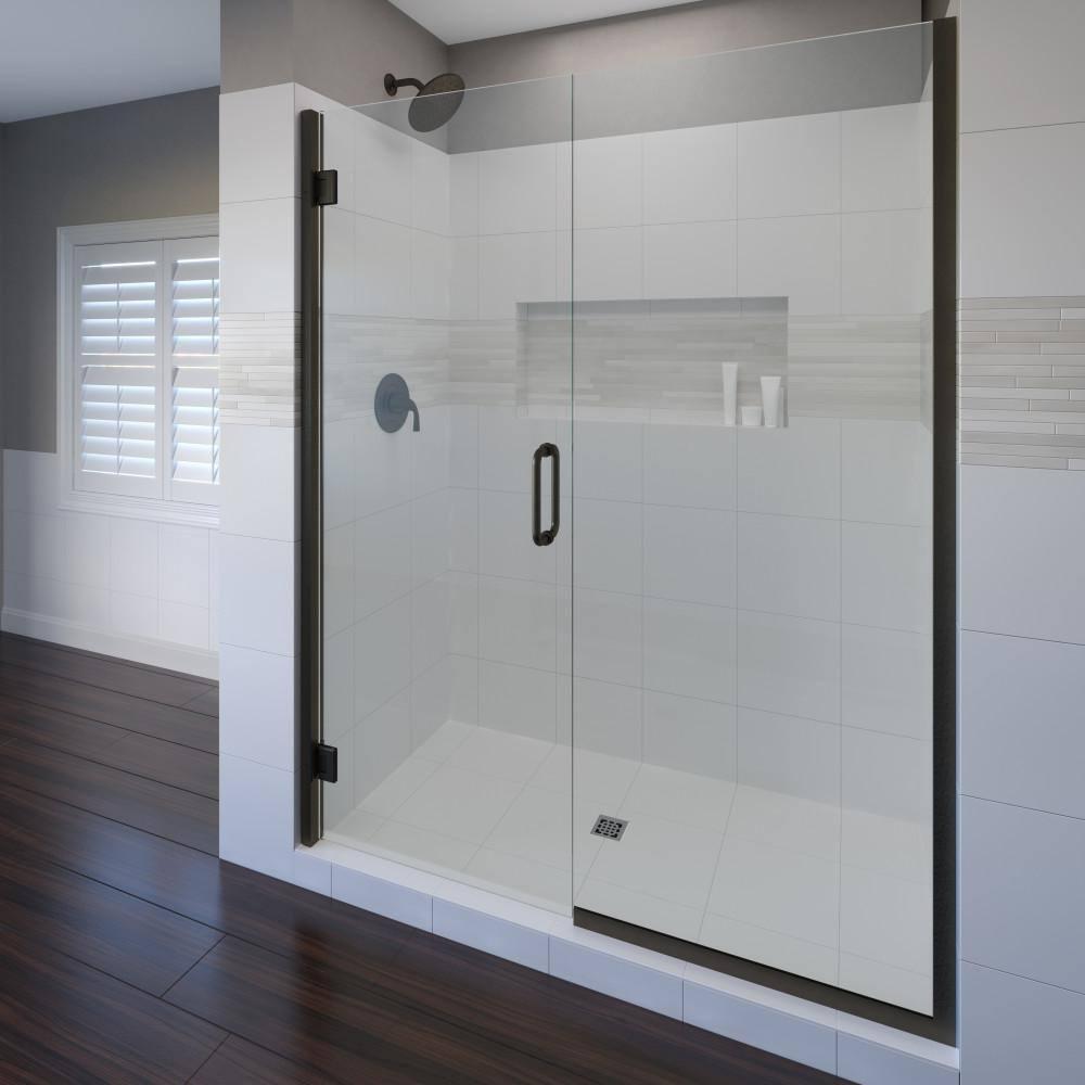 Coppia 46.06" W x 76" H Frameless Shower Door