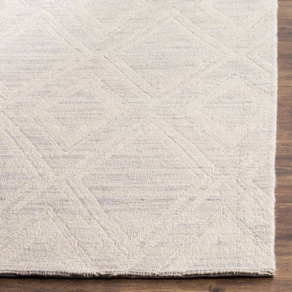 Marbella MRB312 Hand Loomed Indoor Area Rug - Silver/Ivory - 9'x12' - Safavieh