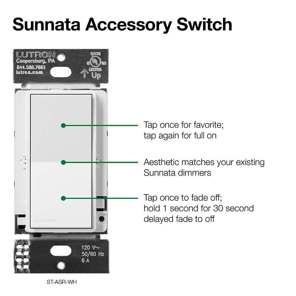 Light Almond Smart Rocker Accessory Switch for LED Dimmers