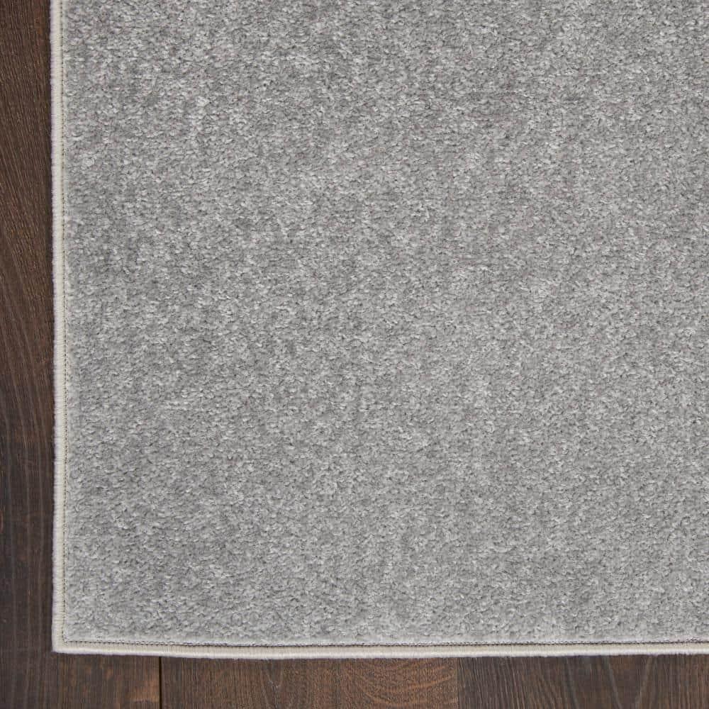 Nourison Essentials Easy Care Indoor Outdoor Area Rug - Silver Grey 2' x 4'