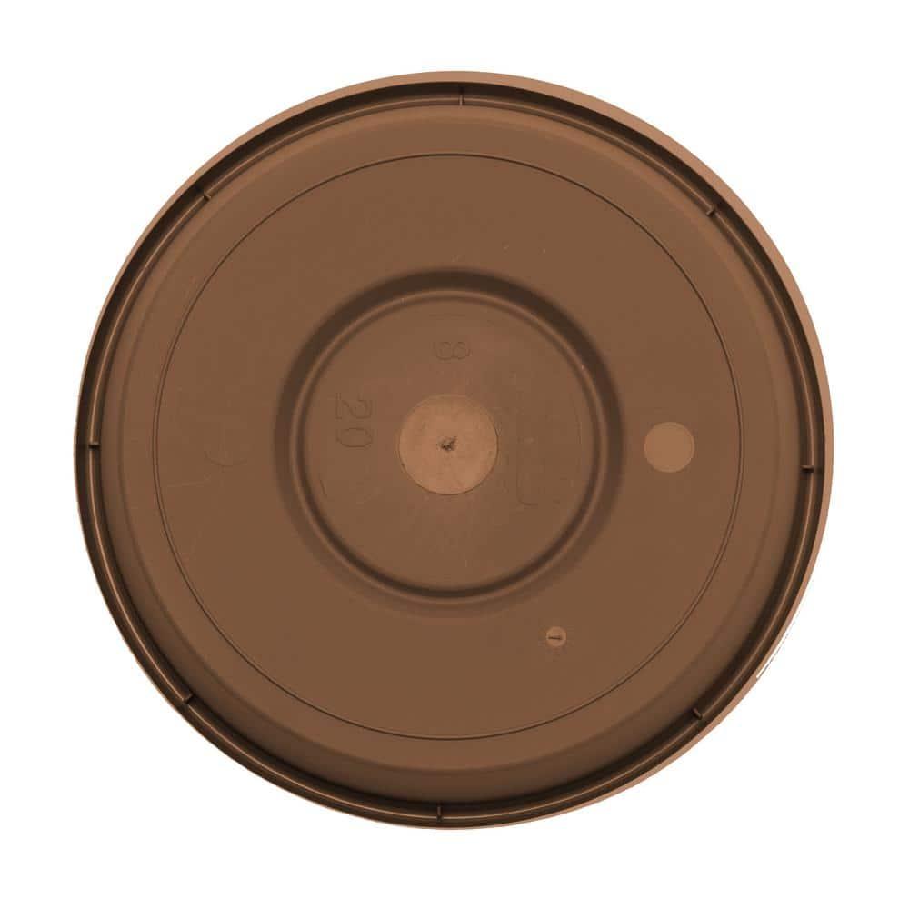 Terra Collection 13" Durable Chocolate Resin Plant Saucer