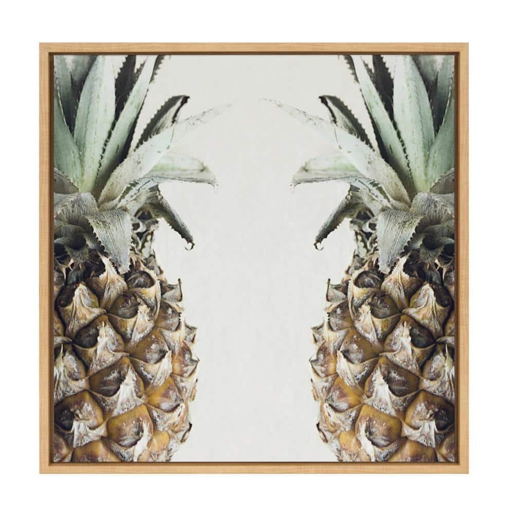 Kate & Laurel All Things Decor 22"x22" Pineapples Framed Canvas by Emiko and Mark Franzen of F2Images Natural