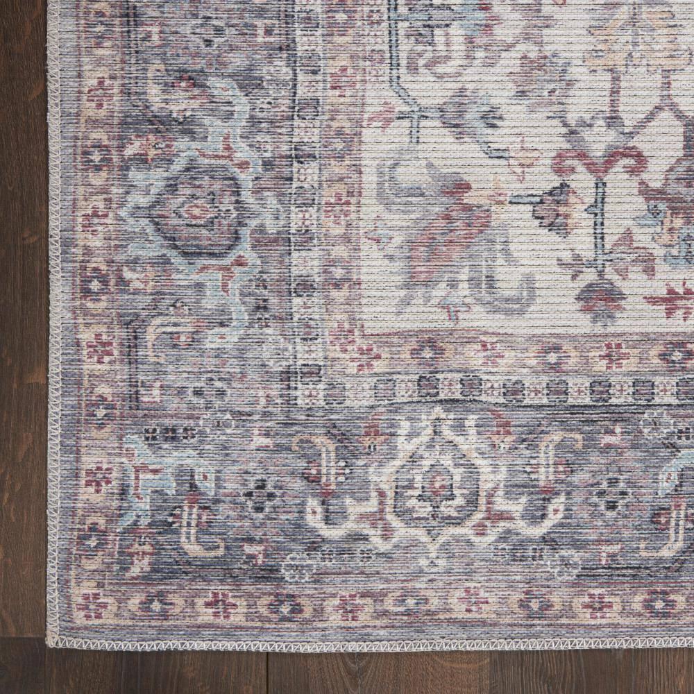 Machine Washable Oriental Gray Area Rug