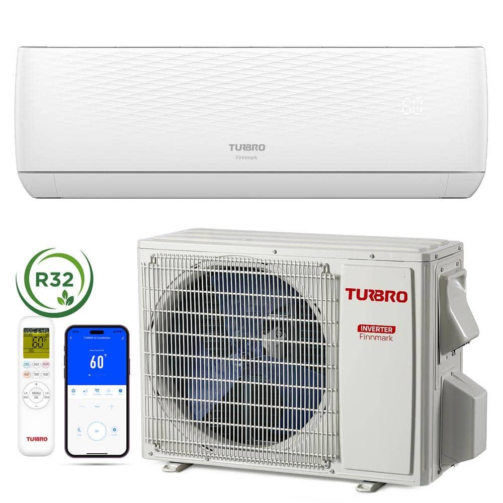 TURBRO 12000 BTU Wi-Fi Connected Ductless Mini Split Air Conditioner, up to 750 Sq Ft