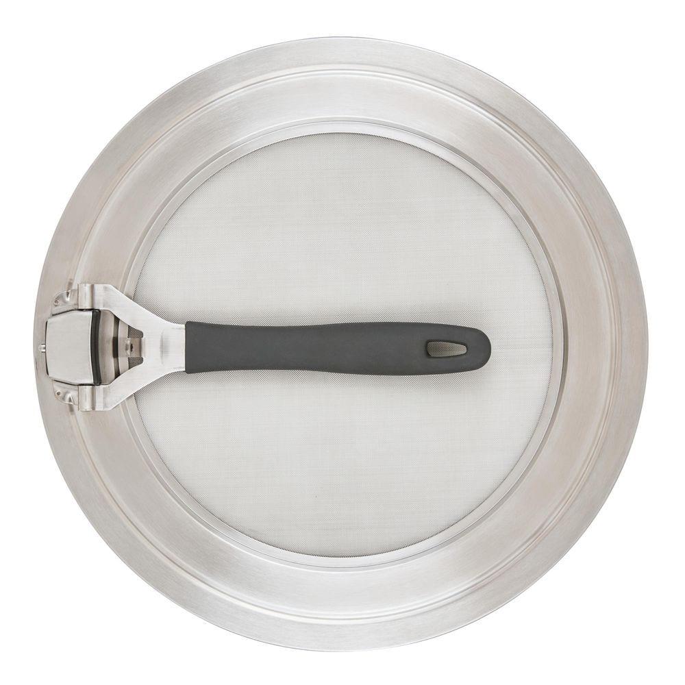 Circulon Circulon Universal Splatter Guard Mesh Grease Cover For Pots And Pans Protects Stove, Countertop, And Kitchen From Oil When Frying, 13 Inch, Stainless Steel