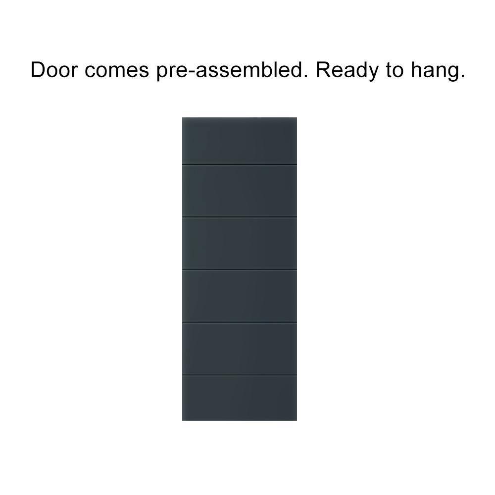 Calhome Paneled Manufactured Wood Painted Barn Door