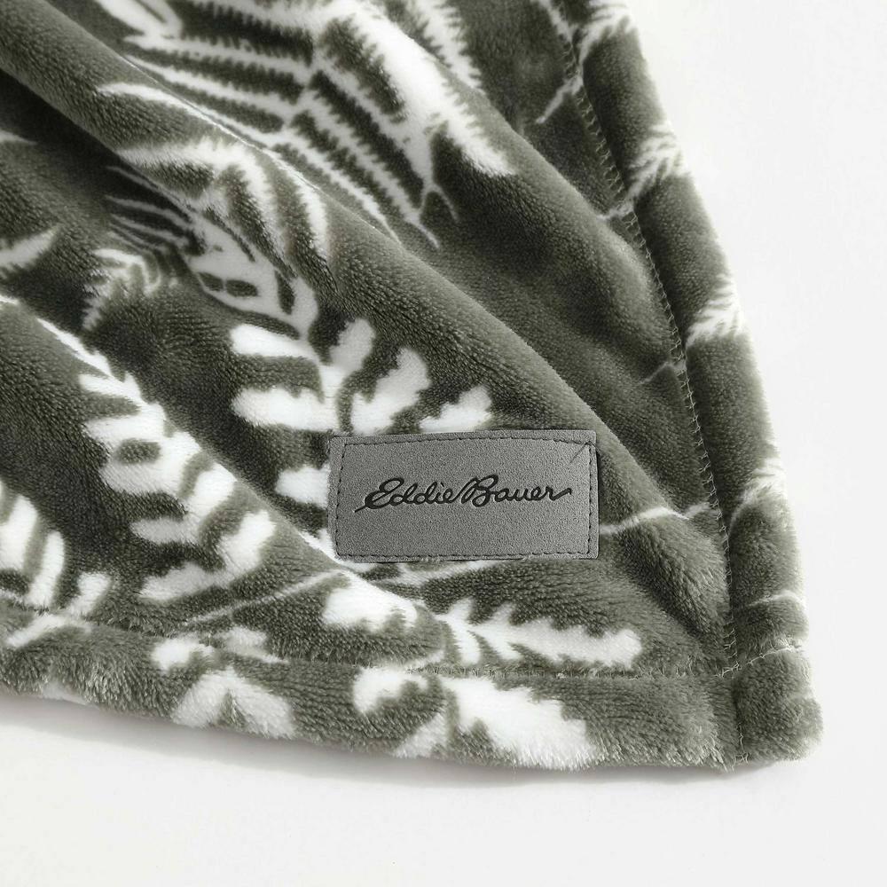 Eddie Bauer Printed Ultra Soft Plush Fleece Reversible Blanket