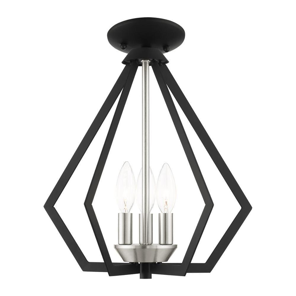 Livex Lighting Prism 3 - Light Chandelier in  Black