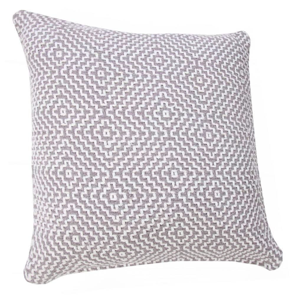 George Oliver Droitwich Geometric Cotton Reversible Throw Pillow