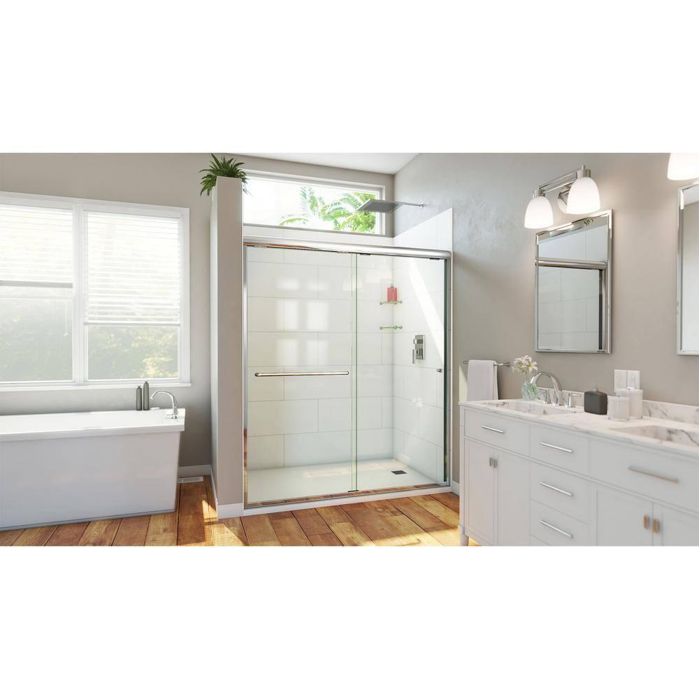 DreamLine Alliance Pro HV 56-60 in. W x 70 1/2 in. H Semi-Frameless Sliding Shower Door
