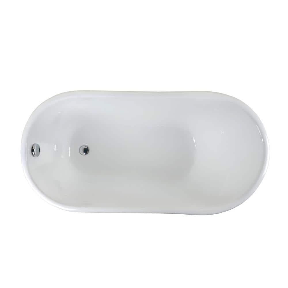 Barclay Gareth 53.25'' x 28.25'' Freestanding Soaking Cast Iron Bathtub CTSN53-WH-BQ