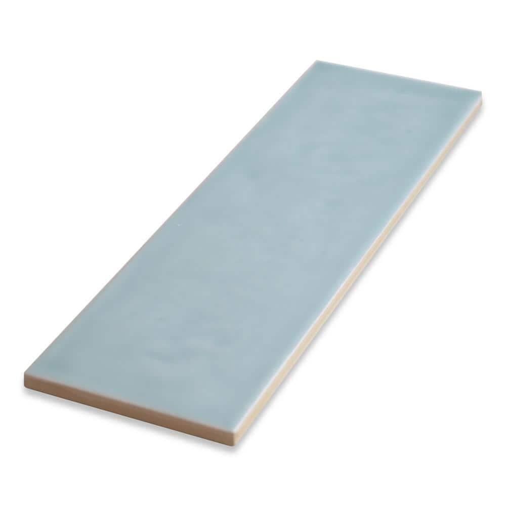 Cruz Bay Studio Bedouin 3.5" x 12" Green Gloss Ceramic Subway Tile