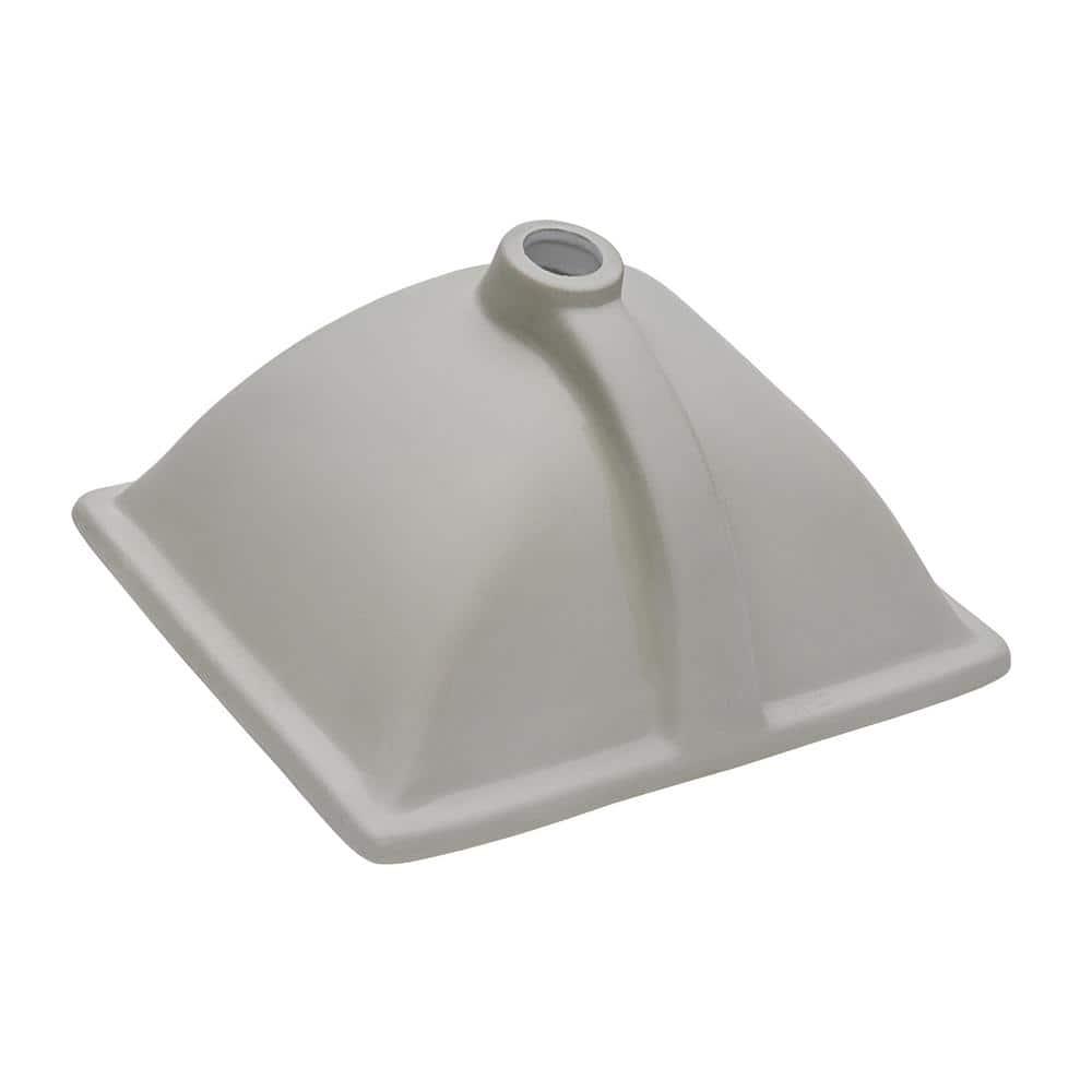 Ruvati 17 x 12 inch Undermount Bathroom Sink White Rectangular Porcelain Ceramic with Overflow