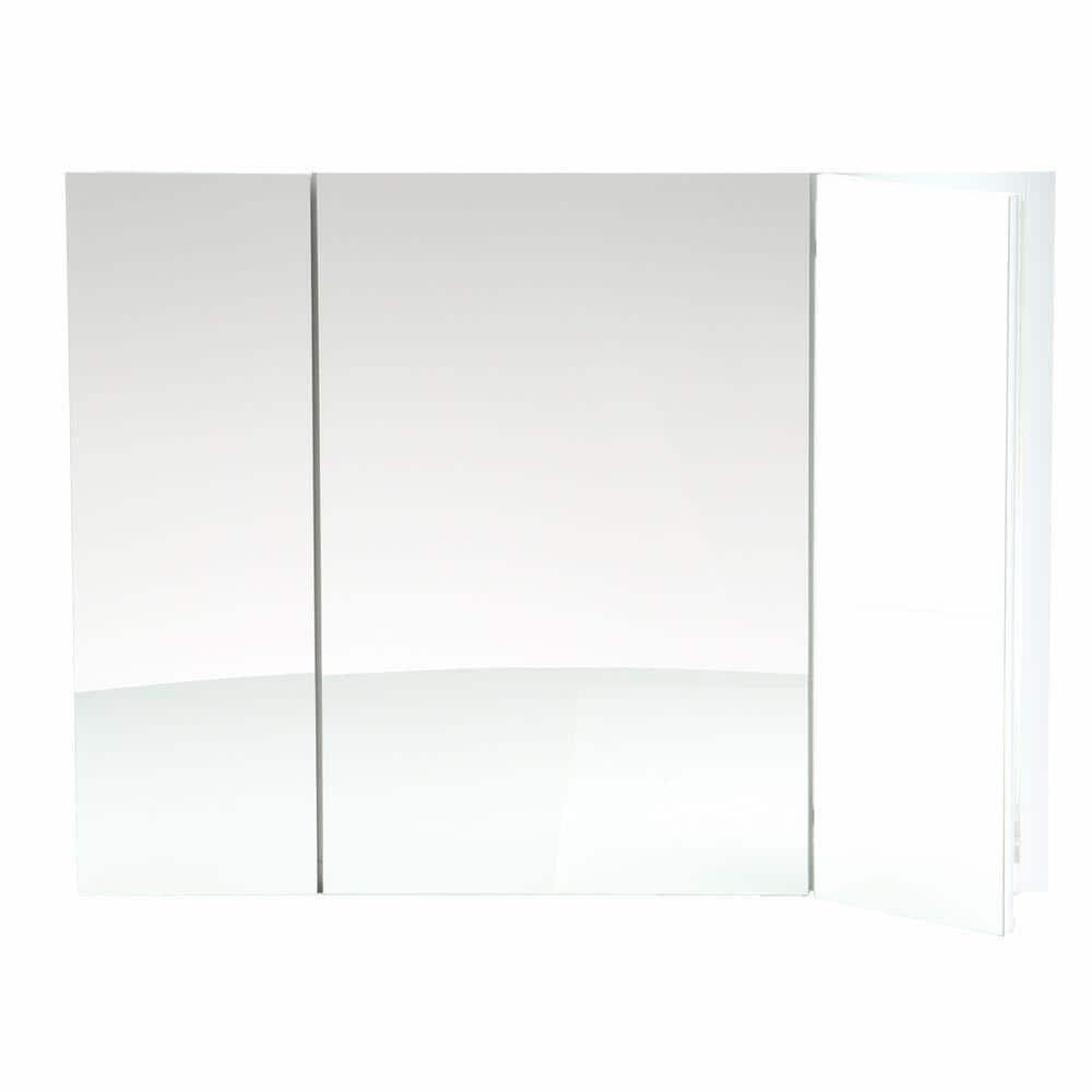 KOHLER Verdera® Aluminum Triple-Door Medicine Cabinet, Frameless with Adjustable Shelves