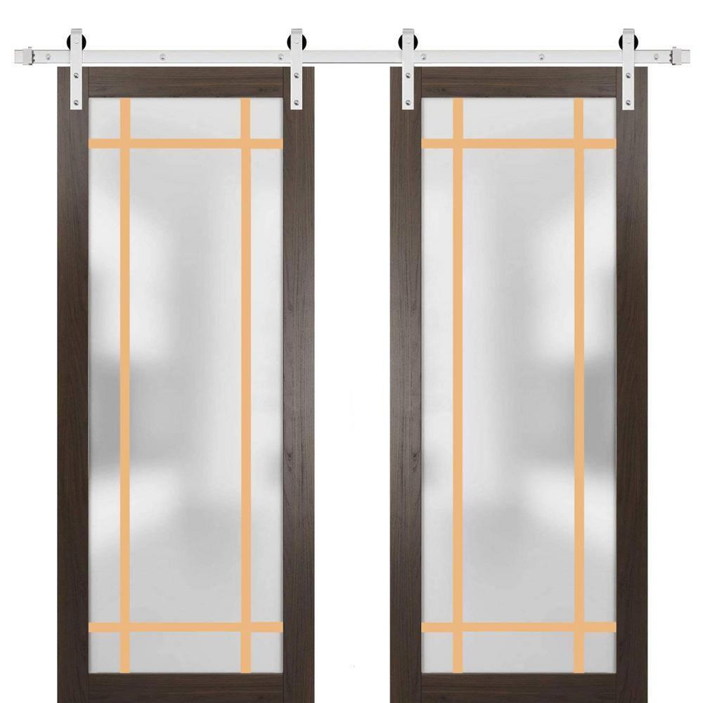 SARTODOORS 2113 Solid + Manufactured Wood Paneled French Doors