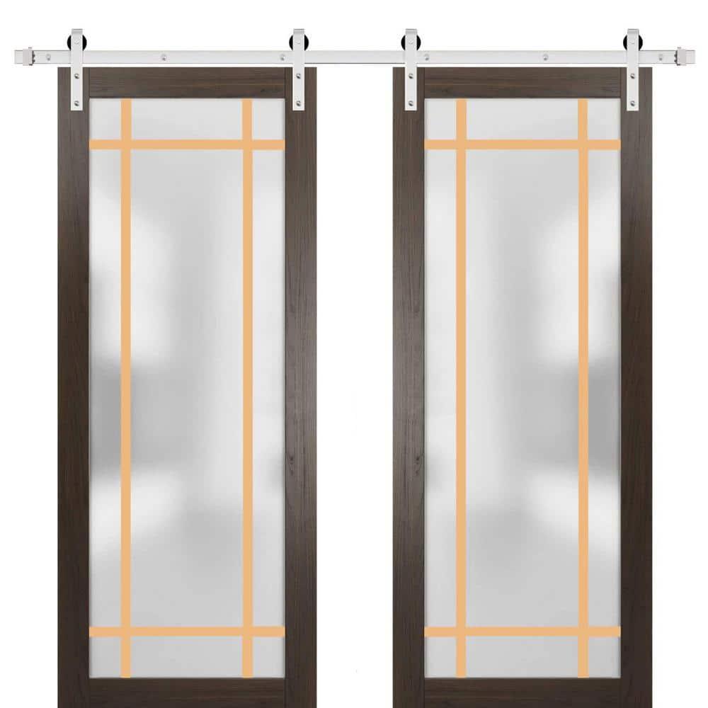 SARTODOORS 2113 Solid + Manufactured Wood Paneled French Doors