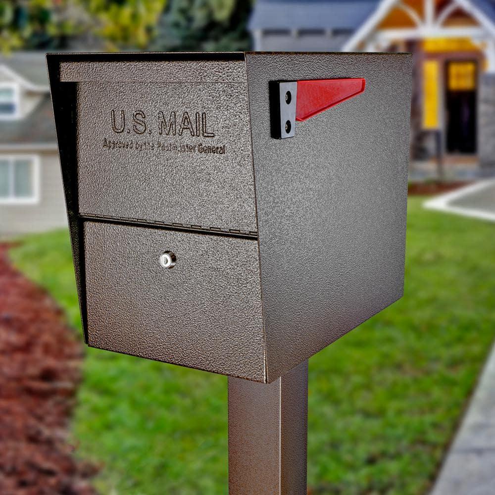 Package Master Locking Post Mounted Mailbox