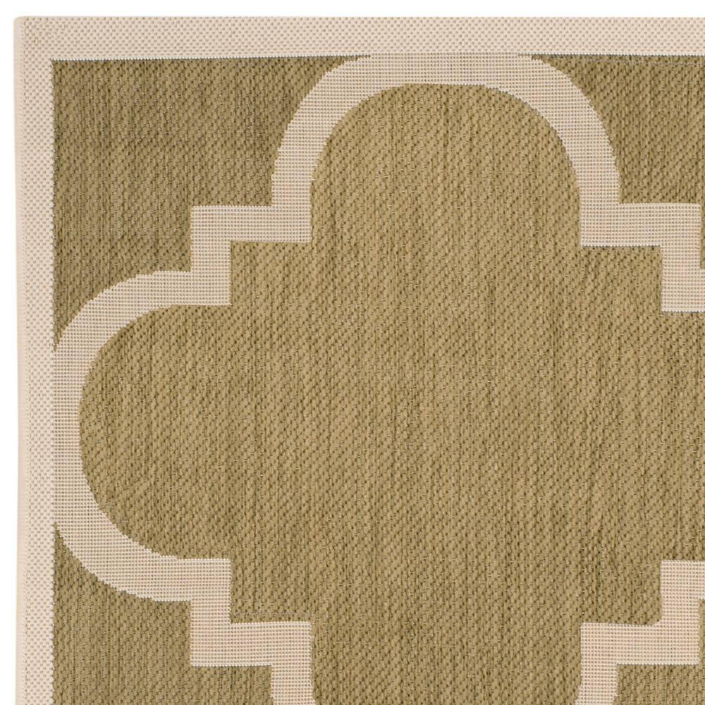 Courtyard CY6243 Power Loomed Indoor and Outdoor Area Rug - Green/Beige - 5'3"x7'7" - Safavieh