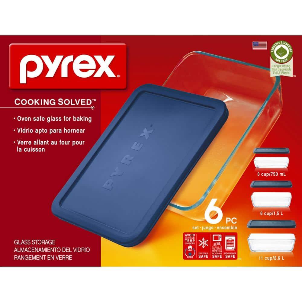 Pyrex ® 6-Piece Rectangular Storage Set