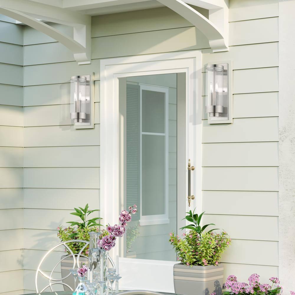 Livex Lighting Hillcrest 2 - Light Wall Light in  Brushed Nickel
