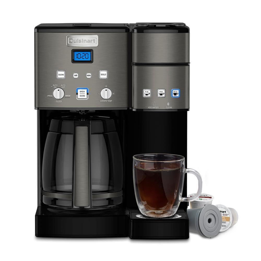 Cuisinart ® Coffee Center ® Black Stainless Steel 12-Cup Coffee Maker and Single Brewer