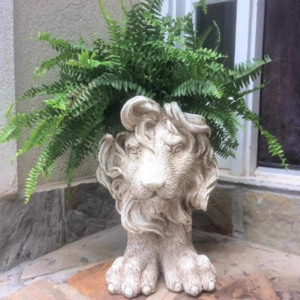 HomeStyles Muggly's Lion Mascot Animal Statue Planter