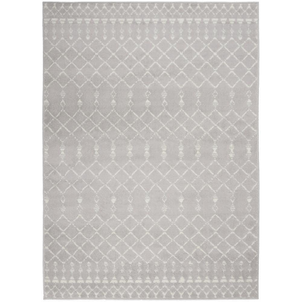 Nourison Whimsicle WHS02 Indoor only Area Rug - Grey 4' x 6'