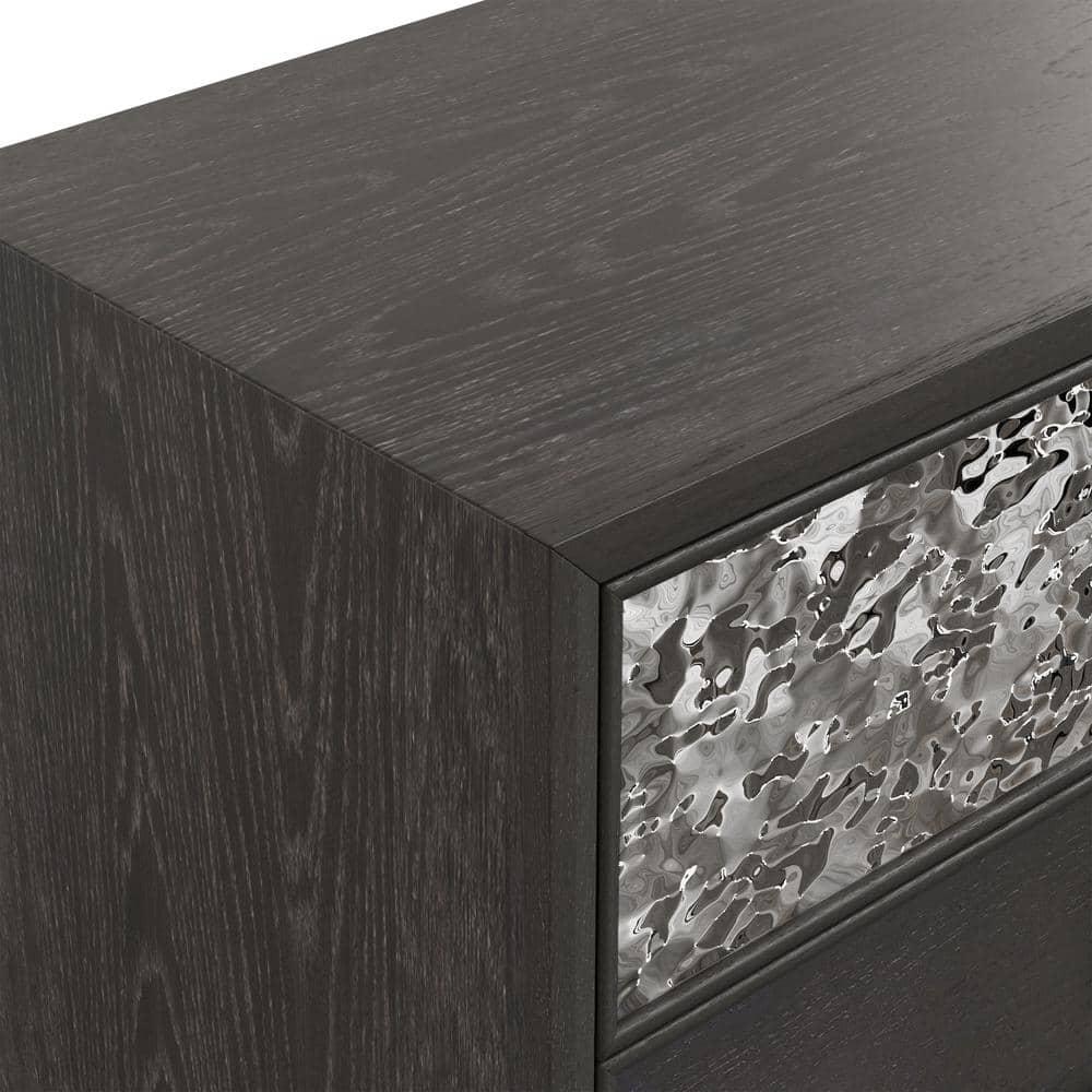 Furniture of America Brio 5-Drawer Solid Wood Adult Bedroom Chest, Espresso