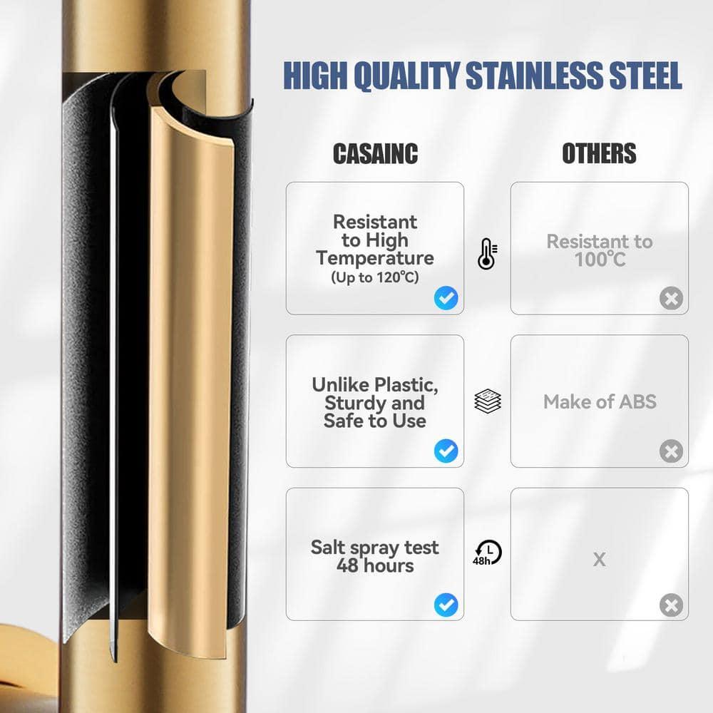 Pressure-Balanced Complete Shower System with 10-Inch Rain Shower Head, Handheld, Rough-in Valve