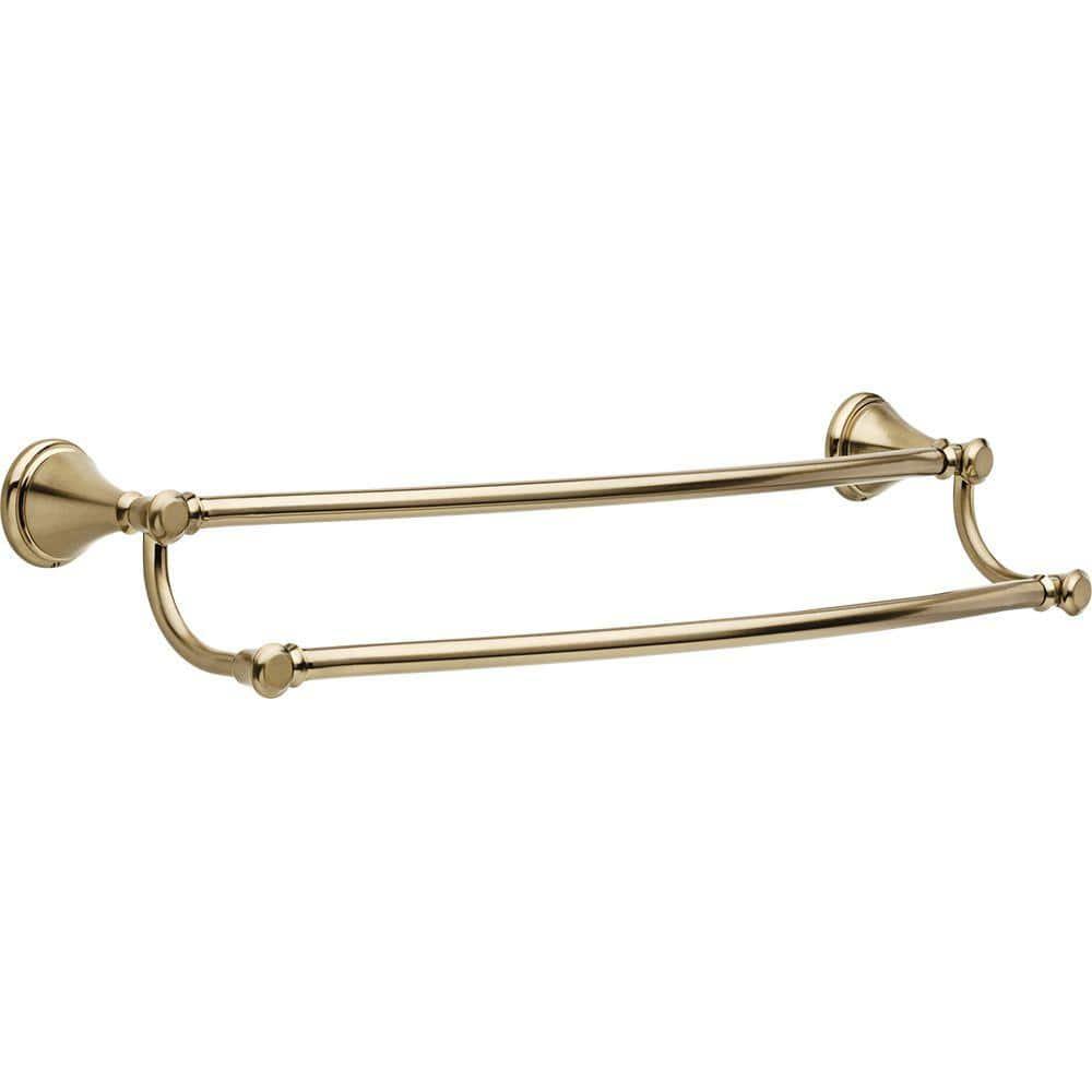 Cassidy 24 in. Wall Mount Double Towel Bar Bath Hardware Accessory