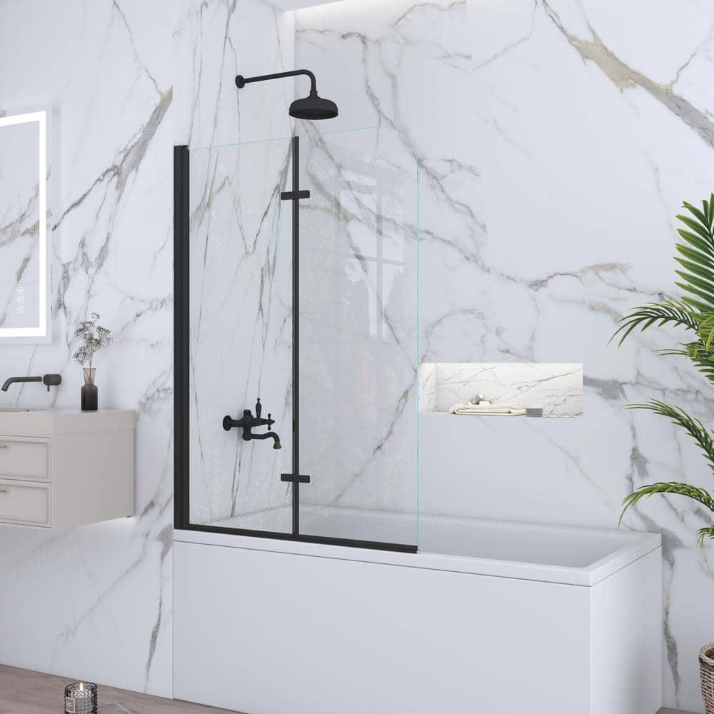 Jraty 39'' - W x 55'' H Door Frameless Tub Door with