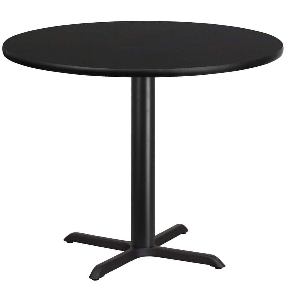 Flash Furniture Carrus Round Laminate Table Top with Height Table Base