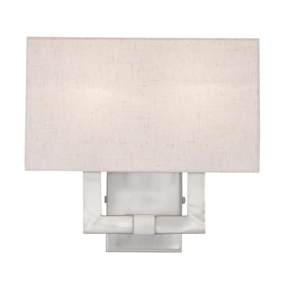 Livex Lighting Meridian 2 - Light Wall Light in  Brushed Nickel