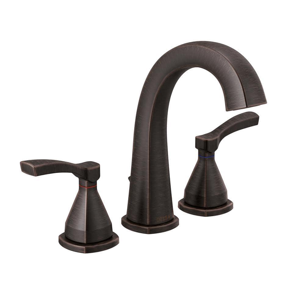 Stryke Widespread Bathroom Faucet with Drain Assembly and DIAMOND™ Seal Technology