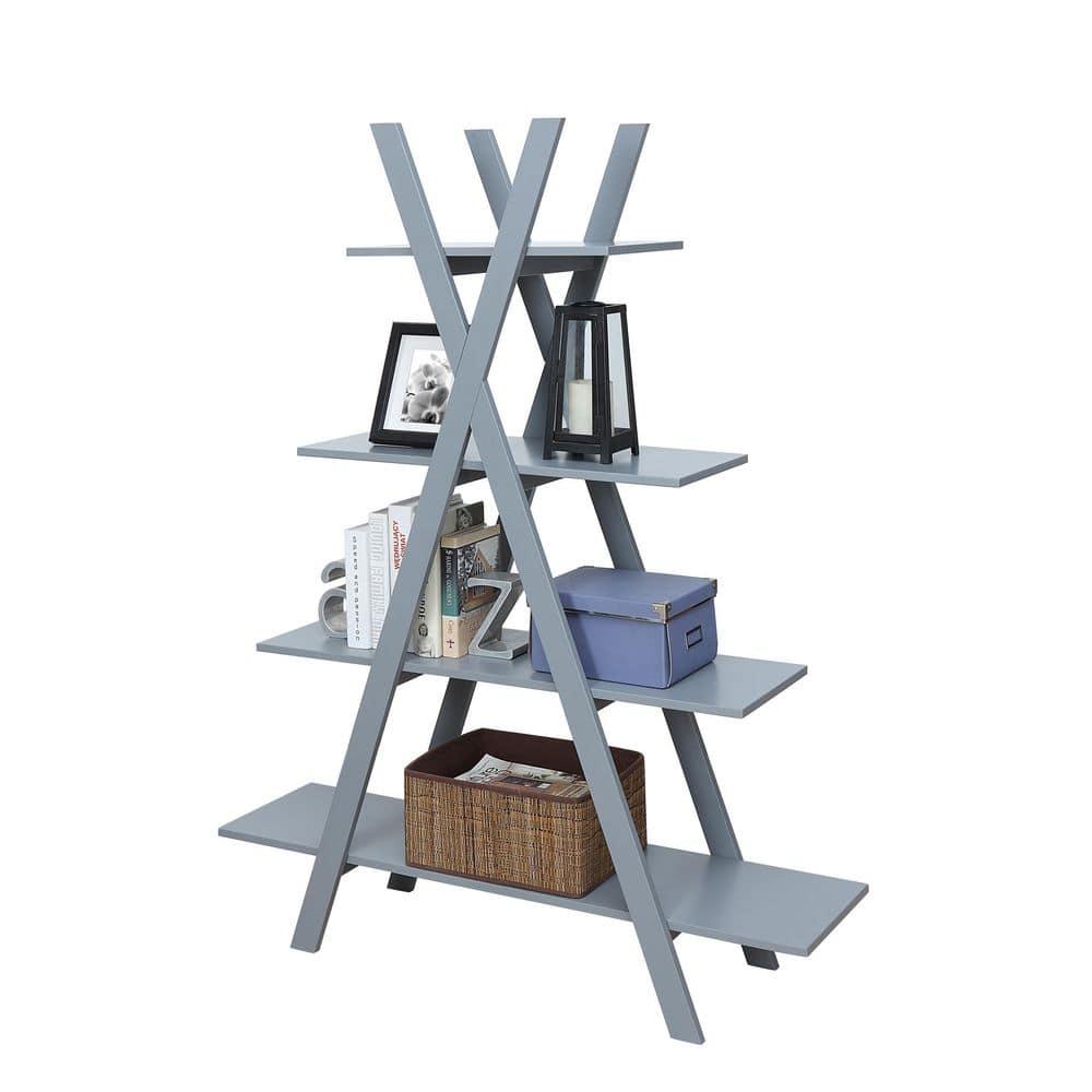 Oxford A Frame Bookshelf, Gray