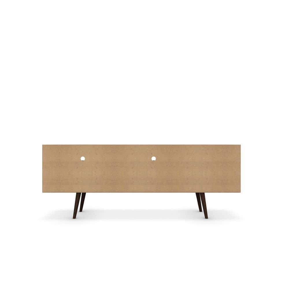 Manhattan Comfort Liberty 70.86 Inch Mid Century Modern Wood TV Stand with Legs