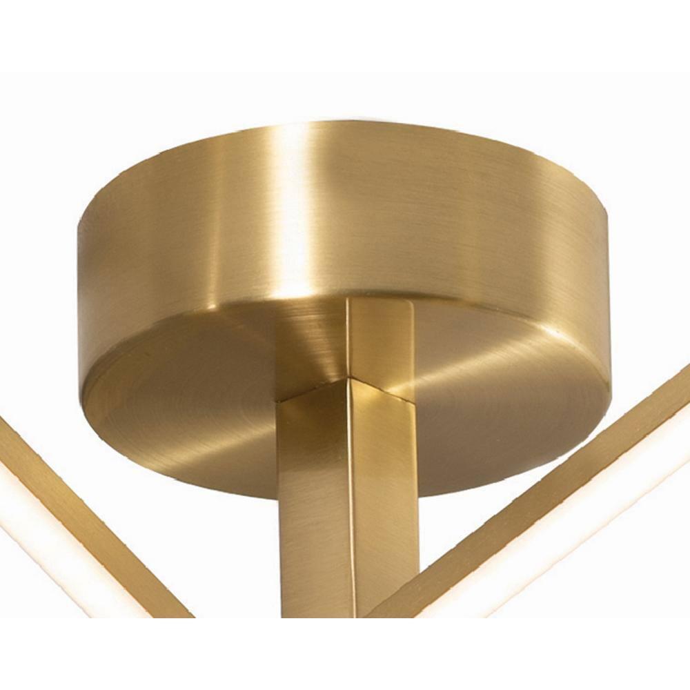 AFX - Jaxx - 4 Light Flushmount-Satin Brass Finish