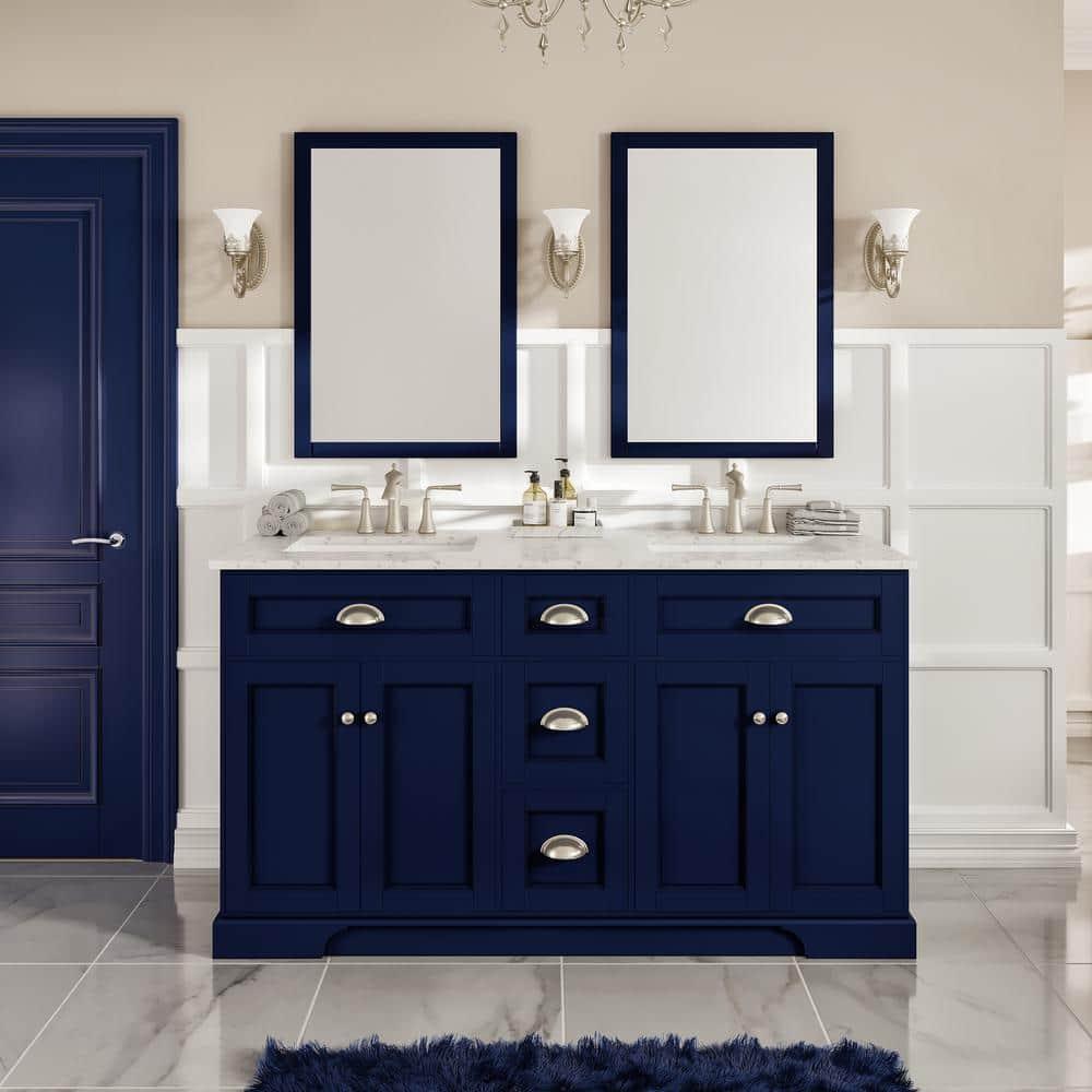 Eviva Epic Transitional Blue Bathroom Vanity