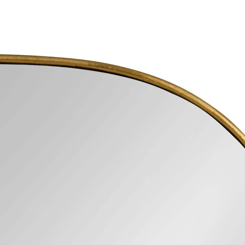 24" x 36" Caskill Capsule Framed Wall Mirror Gold - Kate and Laurel