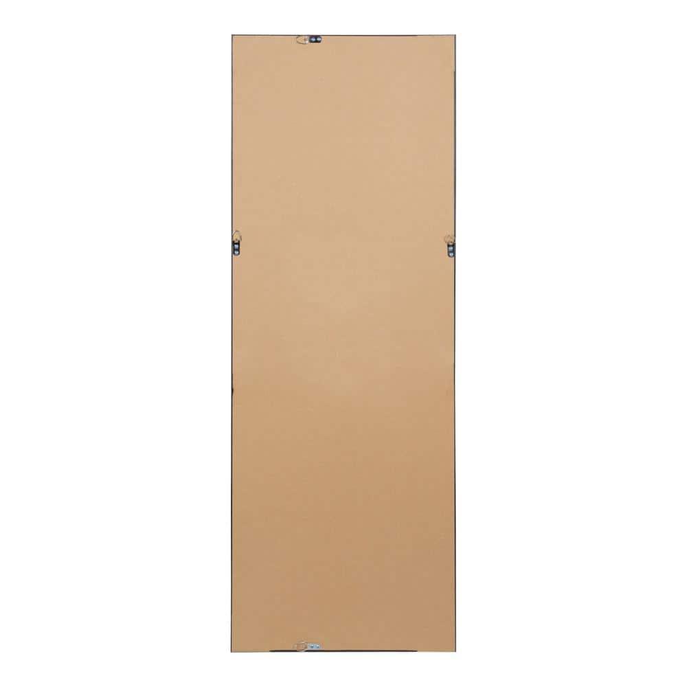 17.5" x 49.5" Calter Full Length Wall Mirror Black - Kate and Laurel