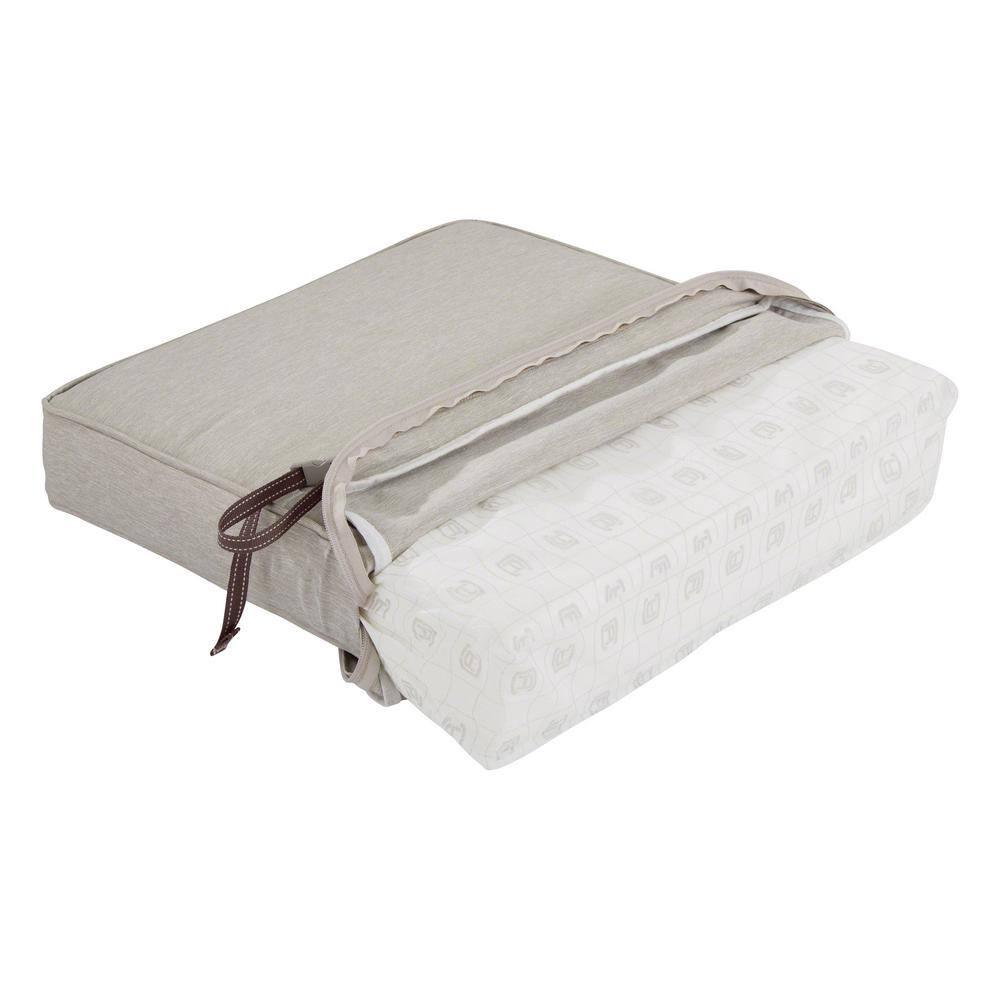 Classic Accessories Montlake FadeSafe Water-Repellent 48 x 18 x 3 Inch Outdoor Bench Cushion, Heather Grey