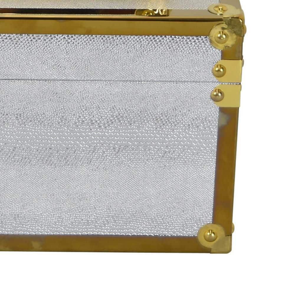 Benjara Jito Decorative Box Set of 2, Abstract Pattern