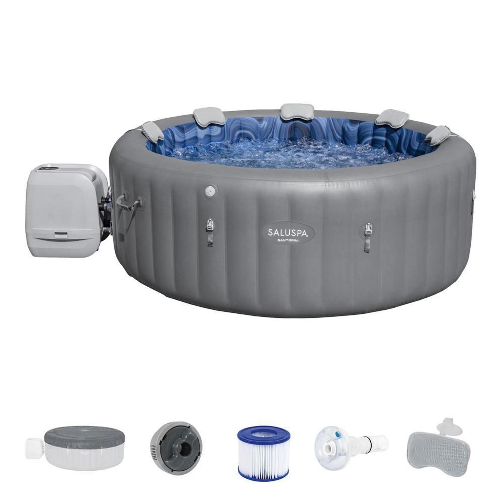 Bestway SaluSpa Santorini HydroJet Hot Tub w/ Pump #P09120