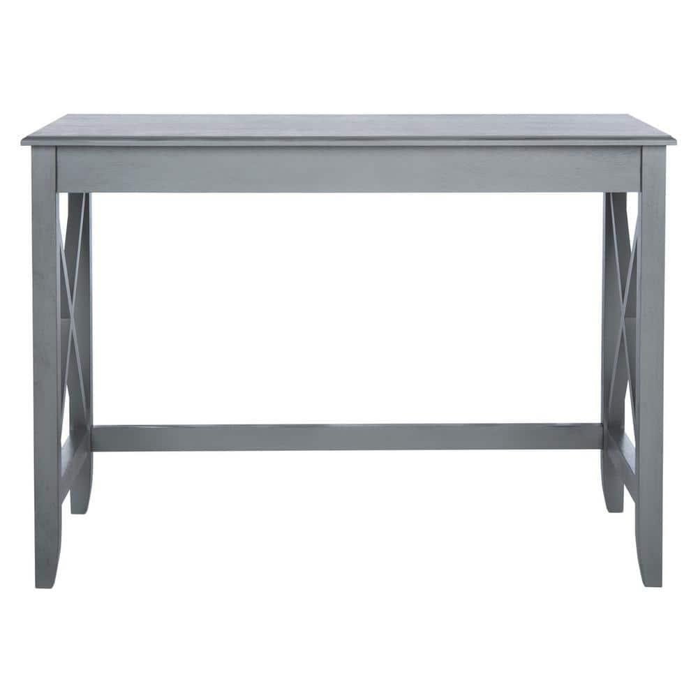 SAFAVIEH Katelan Solid X Side Writing Desk, Distressed Grey