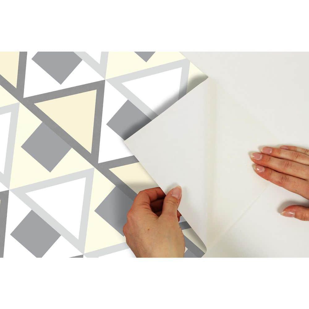Aelfie Grey Madaket Geometric Peel & Stick Wallpaper