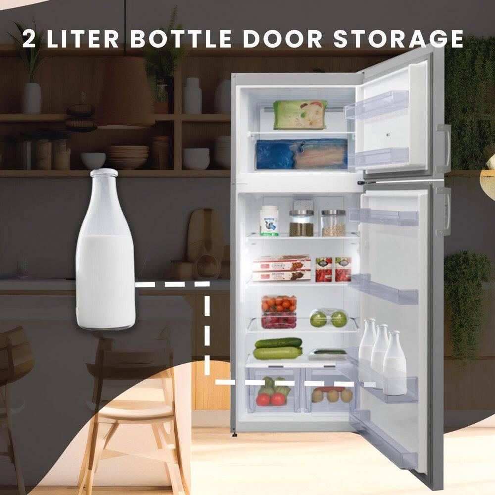 Equator Advanced Appliances Equator 14.3 cf Stainless Refrigerator-Freezer Top Mount Frost Free E-Star Europe RF 142 S