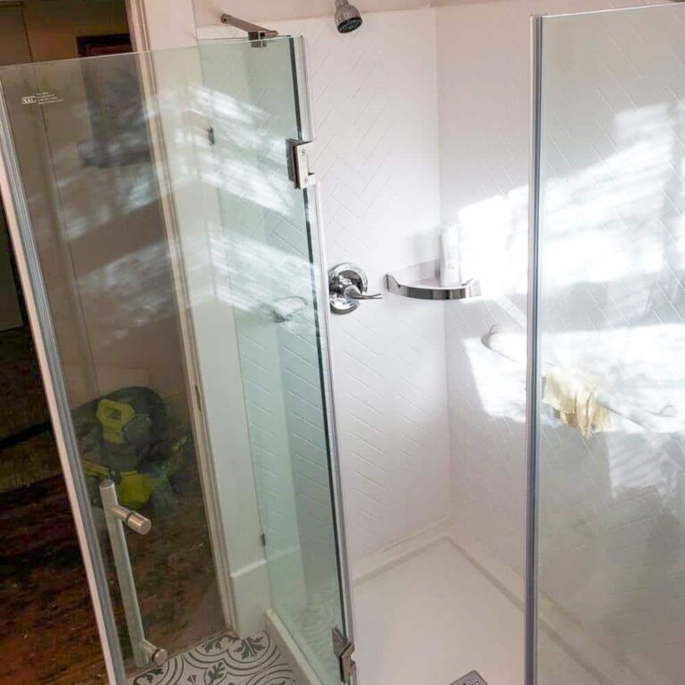 Herringbone MirroFlex 4ft. x 8ft. Glue Up PVC 3D Wall Panels 160 sq.ft.